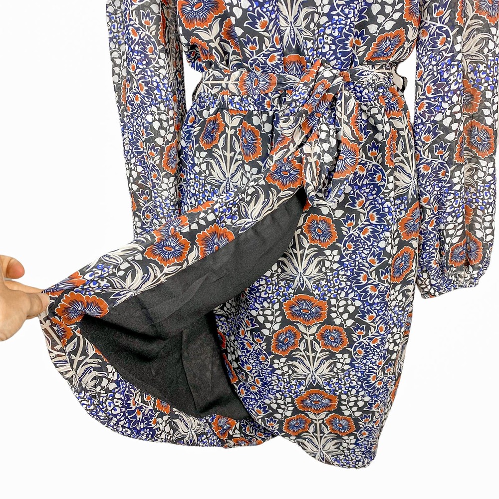 Walter Baker Dress Melissa Navy Pansy Size Small - Picture 9 of 13